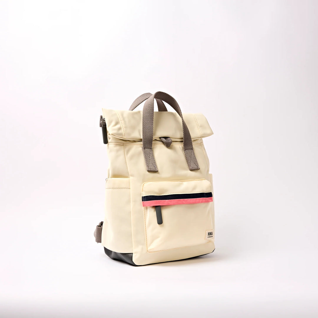 Canfield Small Backpack in Wax Paper Stripe Nylon - Small