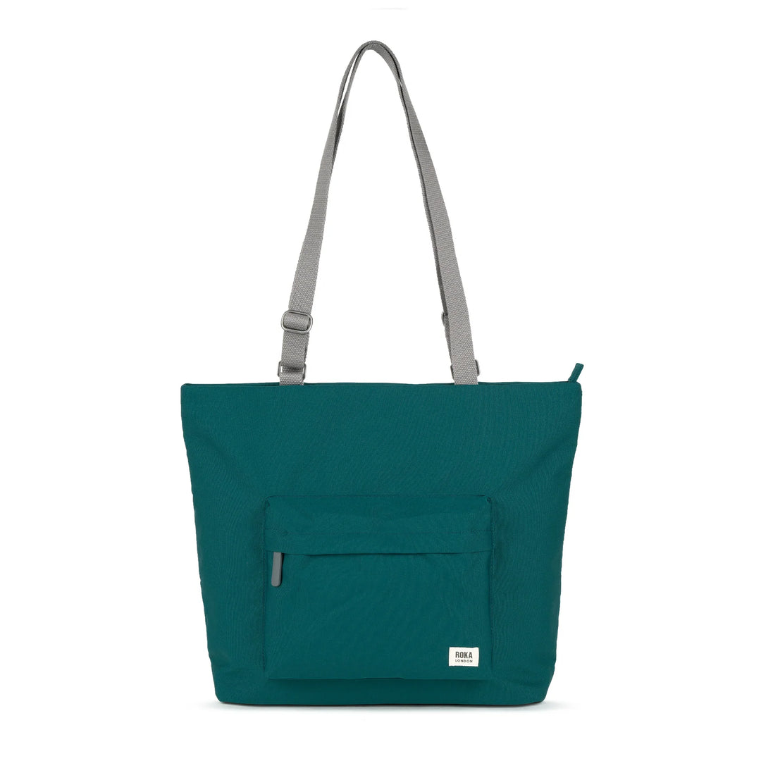 Trafalgar Medium Tote Bag in Teal Canvas - Medium