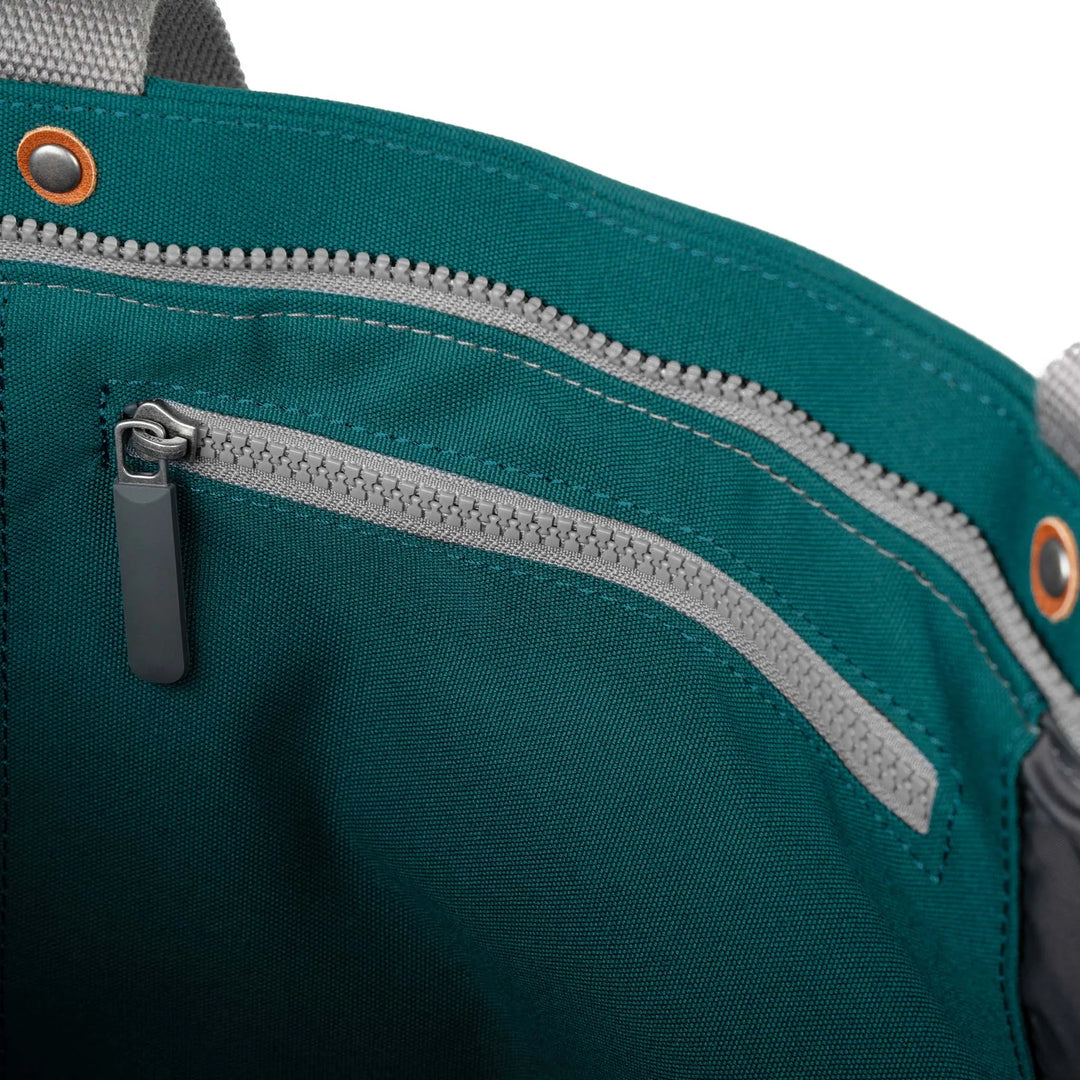 Trafalgar Medium Tote Bag in Teal Canvas - Medium