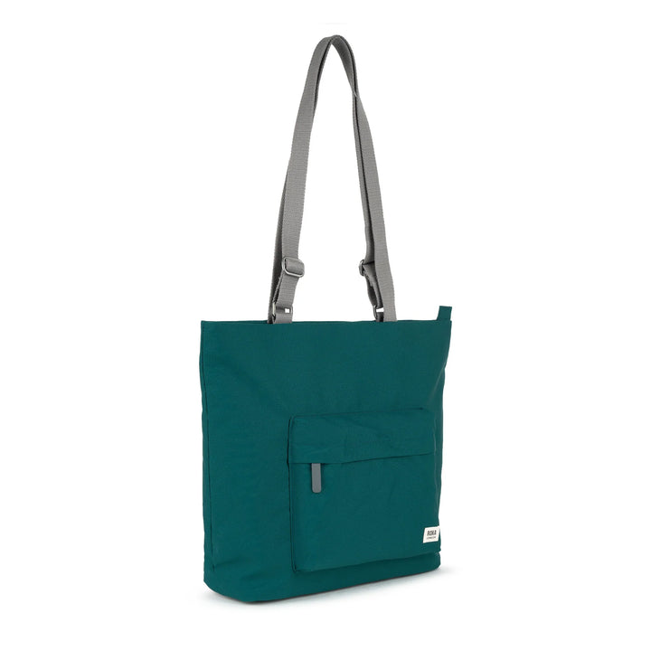 Trafalgar Medium Tote Bag in Teal Canvas - Medium
