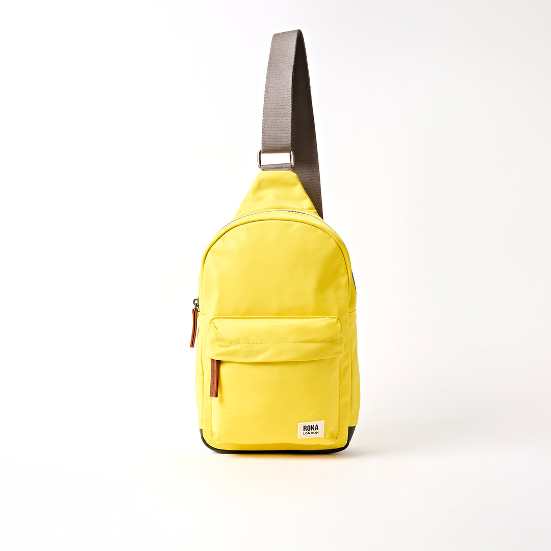 Willesden Sling Bag in Passion Fruit Nylon - Large - ROKA London