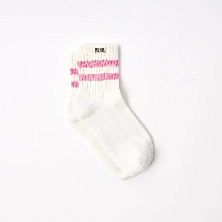Windsor Stripe Crew Socks for Women