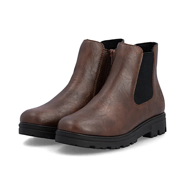 Rieker Women's Brown Chelsea Boots 43072-22