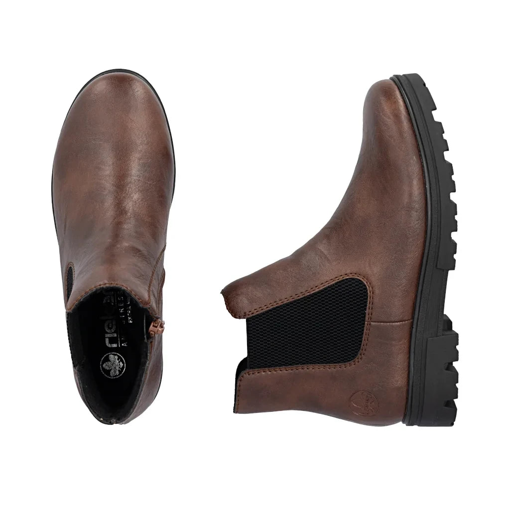 Rieker Women's Brown Chelsea Boots 43072-22