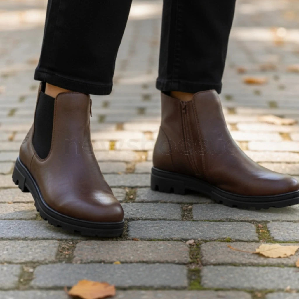 Rieker Women's Brown Chelsea Boots 43072-22