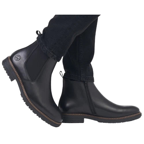 Rieker Men's Black Leather Chelsea Boots 33180-00