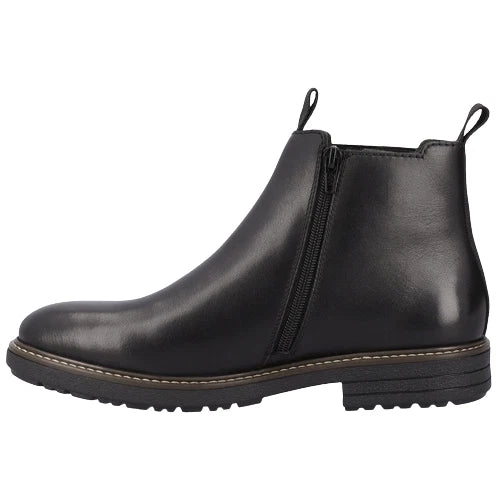 Rieker Men's Black Leather Chelsea Boots 33180-00