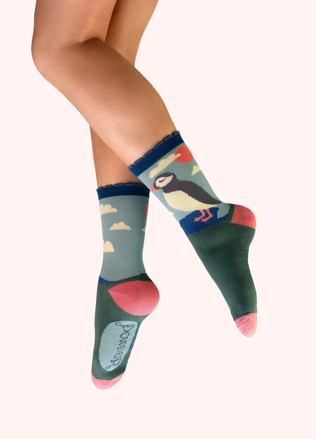 Powder ! Puffin Ankle Socks