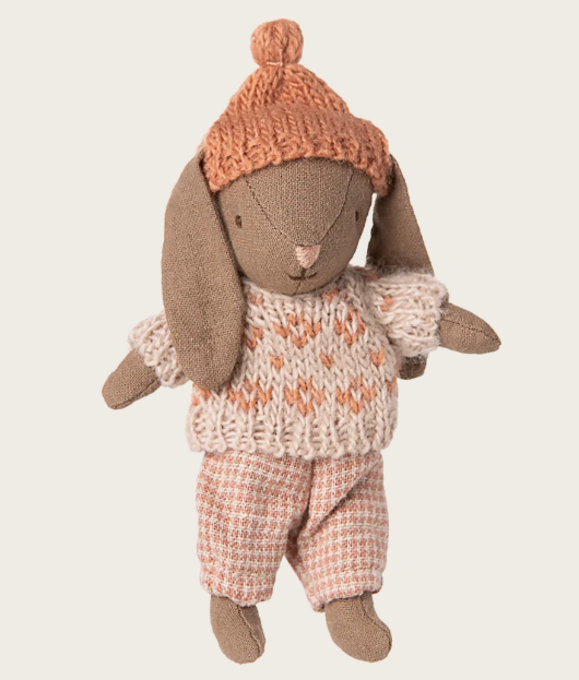 Winter Bunny, Micro - Brown - Rose