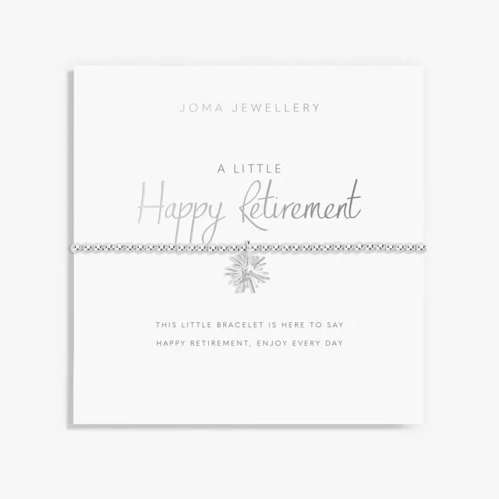 Joma Jewellery A Little Happy Retirement Silver- 17.5Cm Stretch