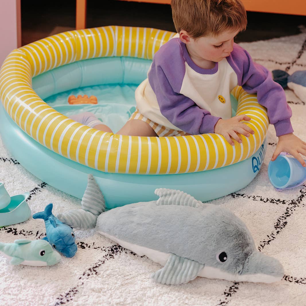 Les Ptipotos Darcy The Dolphin Mum & Baby Mint