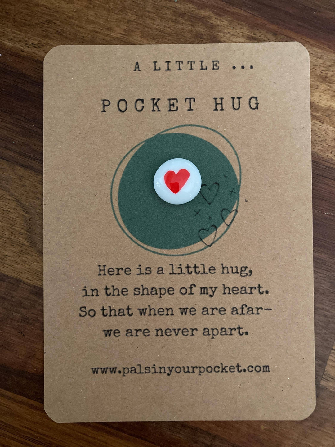 Pocket Hug Heart Rock For Long Distance & Separation