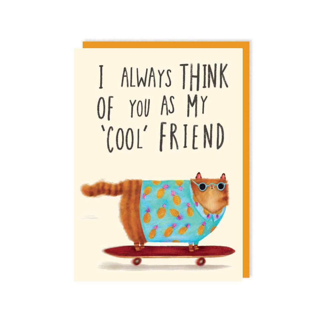 Cool Cat Friendship Greeting Card