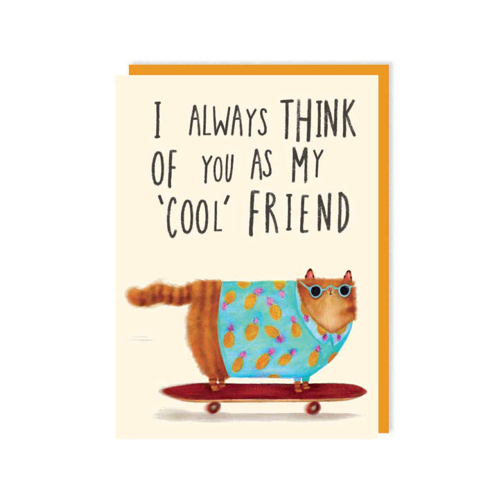 Cool Cat Friendship Greeting Card