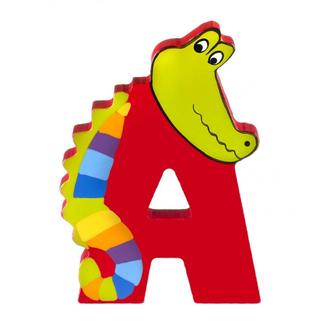 WOODEN PAINTED ALPHABET LETTERS
