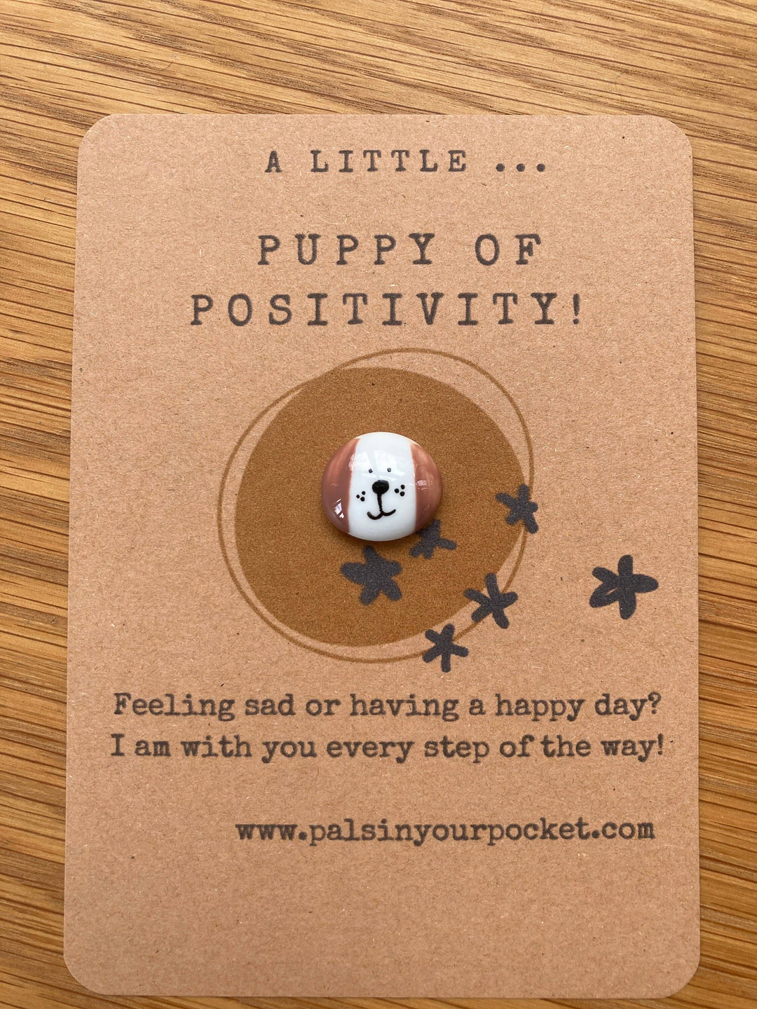 Puppy Of Positivity Comfort Pocket Pebble For Anxiety