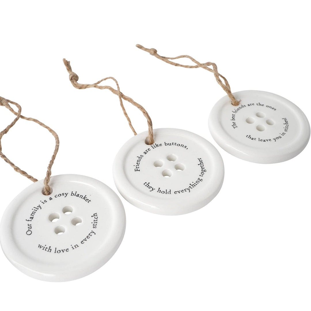 Send With Love 8 Assorted Button Hangers In Dish