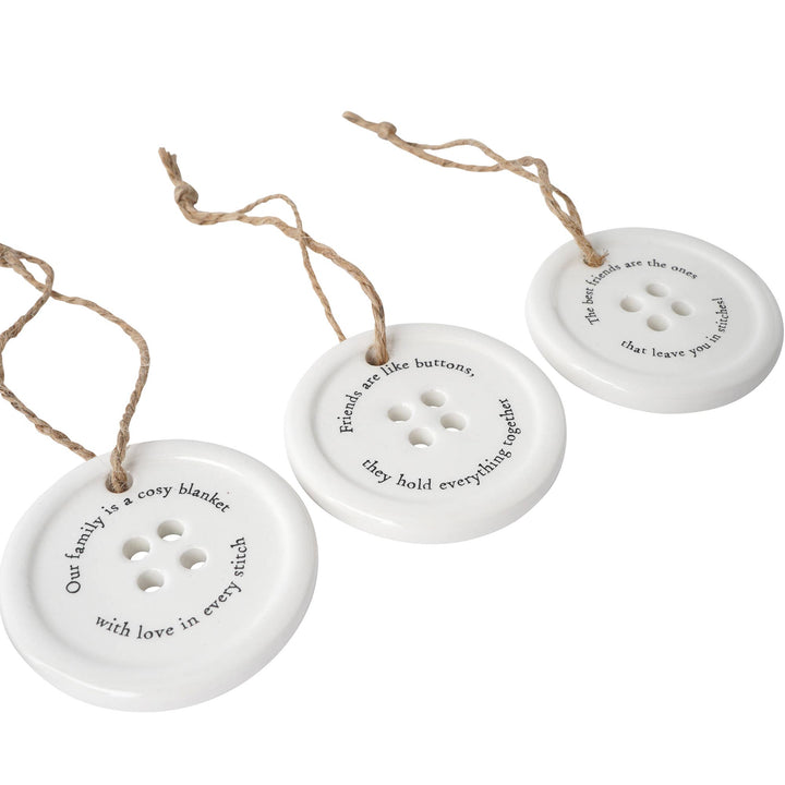 Send With Love 8 Assorted Button Hangers In Dish