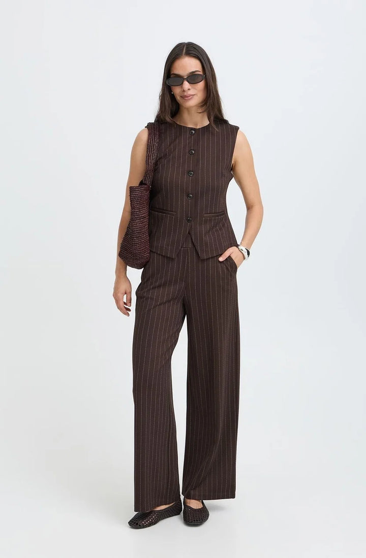 b.young Rowan Wide Pants Stripe