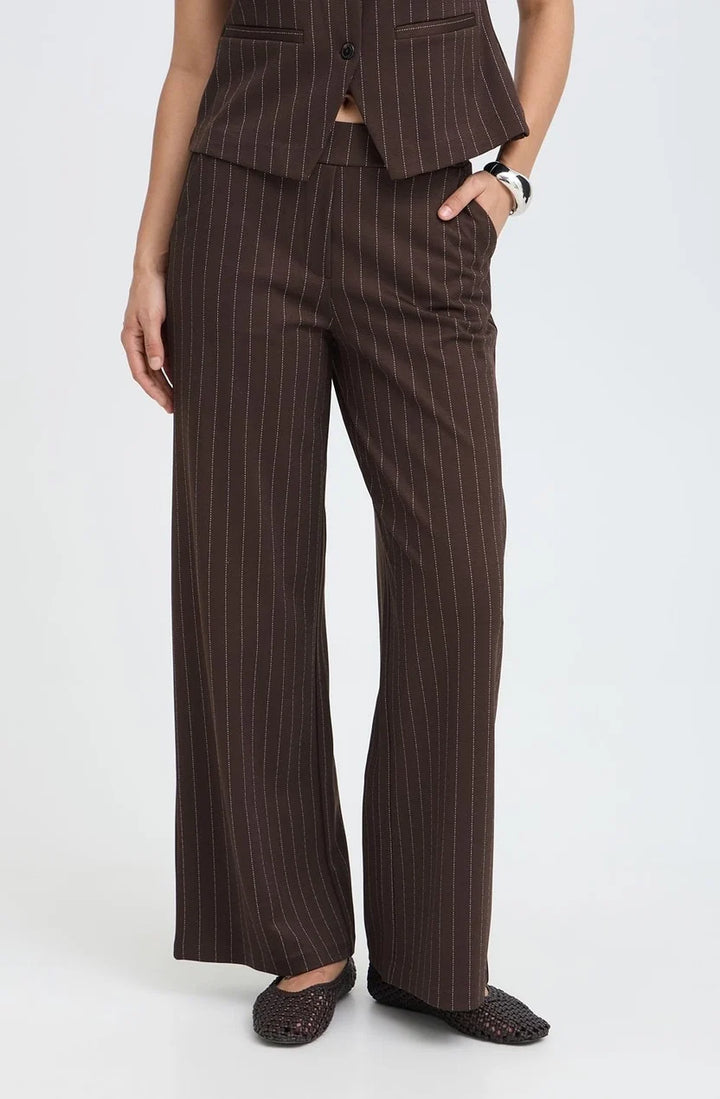 b.young Rowan Wide Pants Stripe