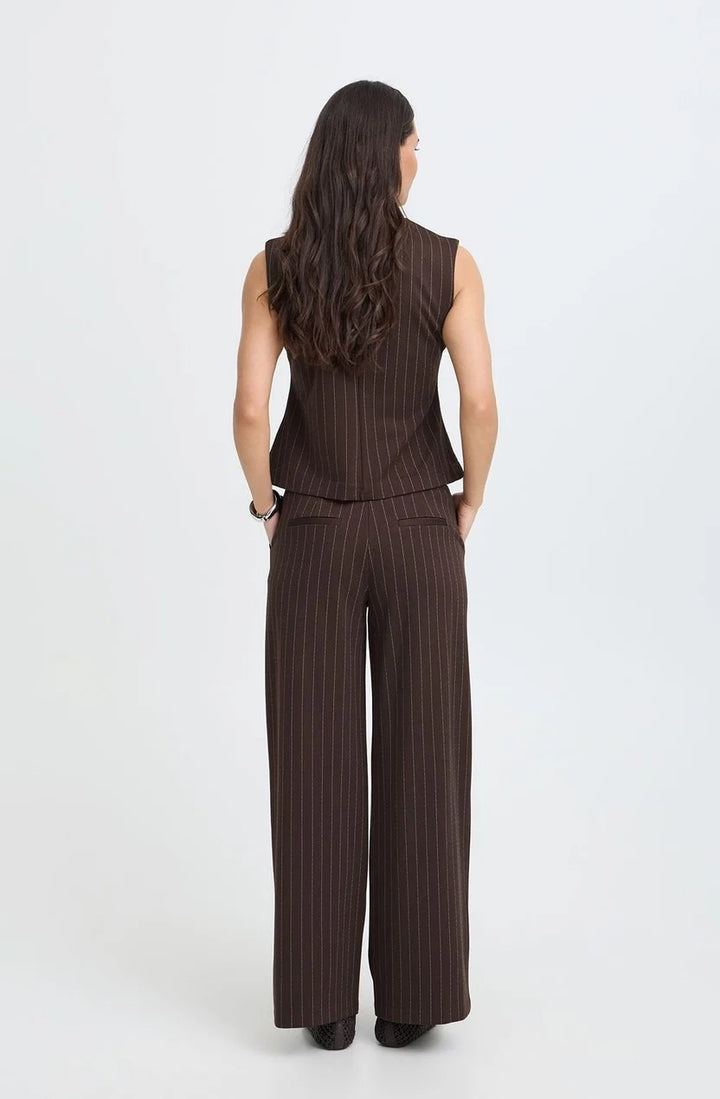 b.young Rowan Waistcoat Stripe