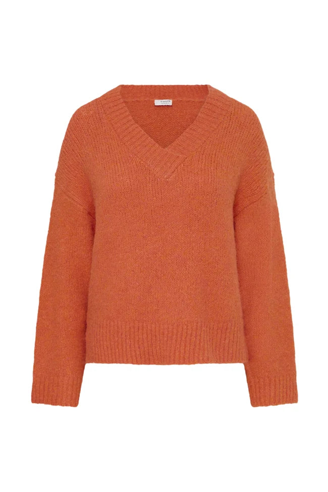 b.young Millers Long Sleeve V-Neck Jumper
