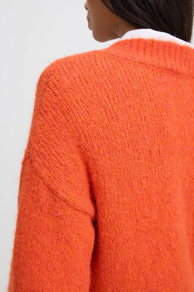 b.young Millers Long Sleeve V-Neck Jumper