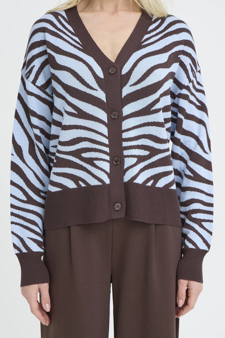 b.young Mmorla Jacquard Cardigan