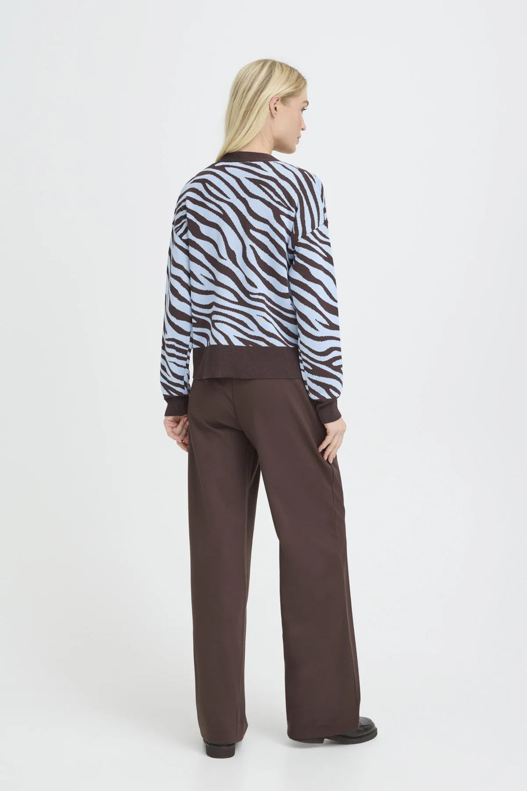 b.young Mmorla Jacquard Cardigan