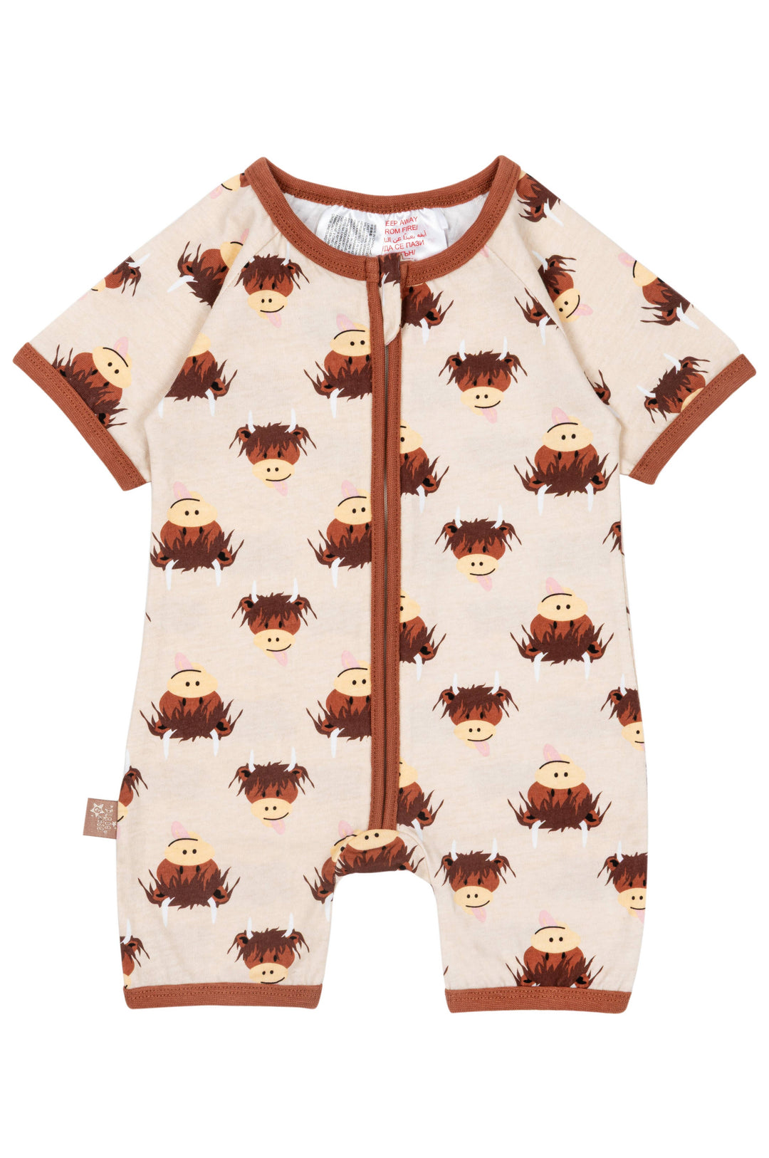 Neutral Highland Cow Summer Collection: 1-2 Years / Summer Hat