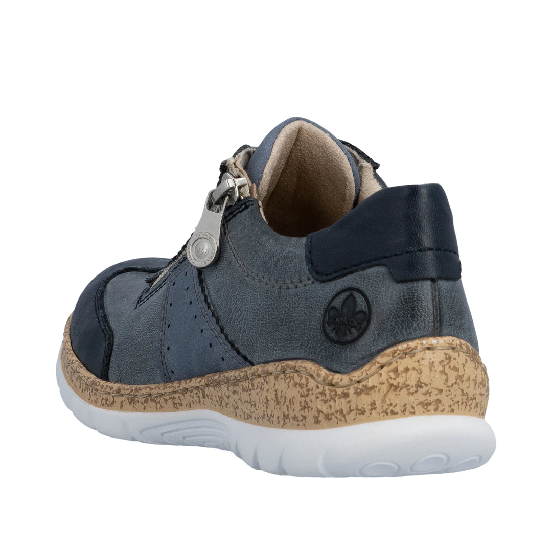 Ladies Blue Comfort Rieker Shoe