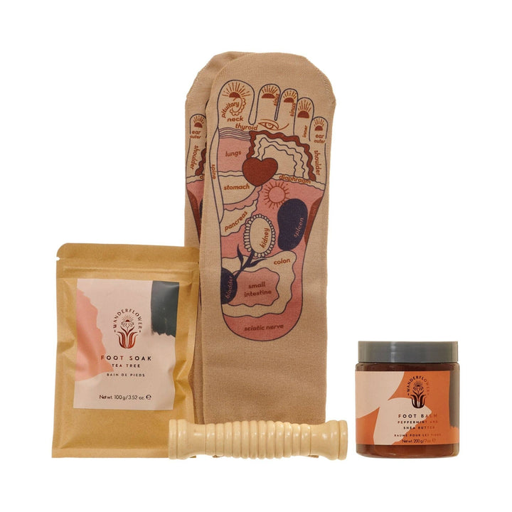 4pc Down to Earth Reflexology  Set - Peppermint & Tea Tree