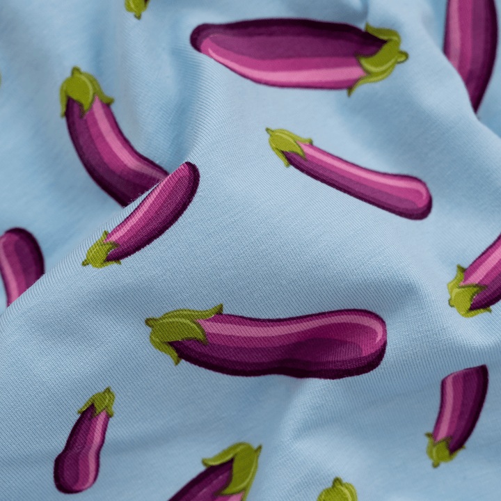 Aubergine - emoji®- Mens Cotton Boxer Shorts: Medium