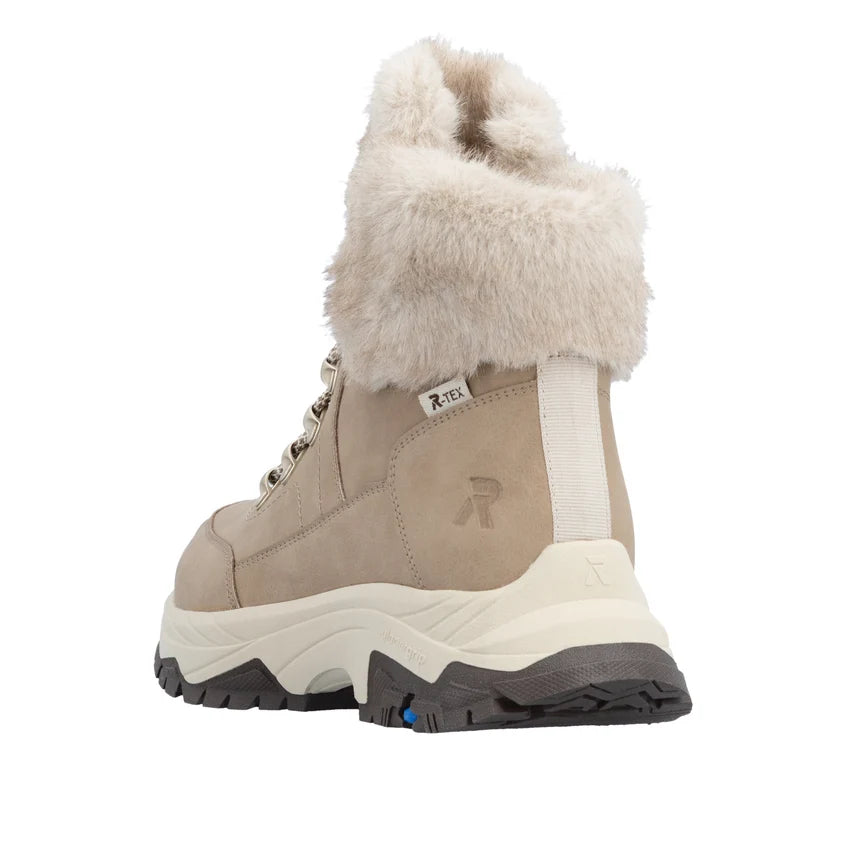 Rieker Women's Beige Leather Boots Z3971-20