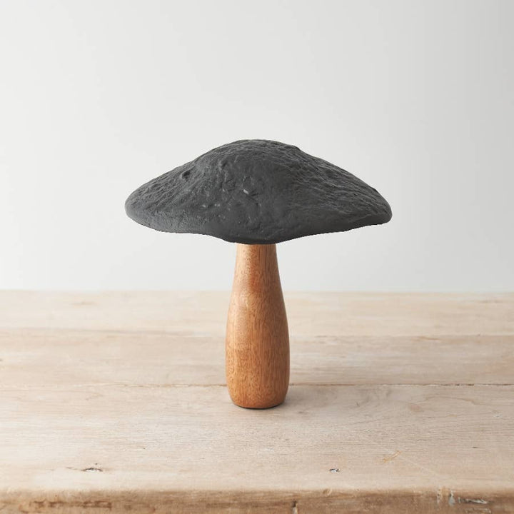 Black Metal Mushroom, 19cm