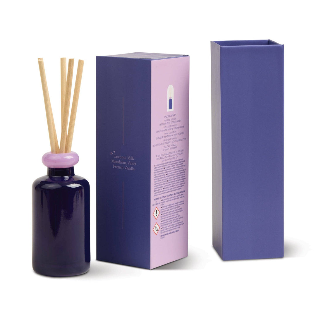 Paddywax Glass Diffuser Purple - Violet Vanilla