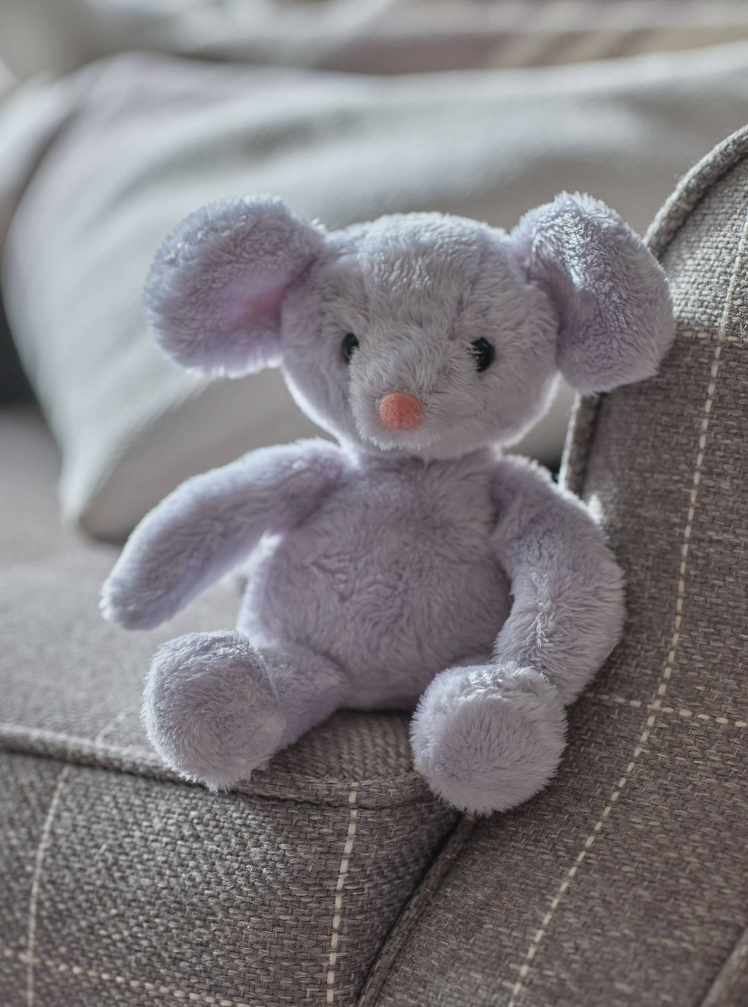 Pip Mouse Silver Grey Soft Plush Toy Teddy Bear