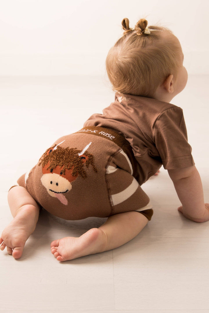 Neutral Highland Cow Summer Collection: 6-12 Months / Tee