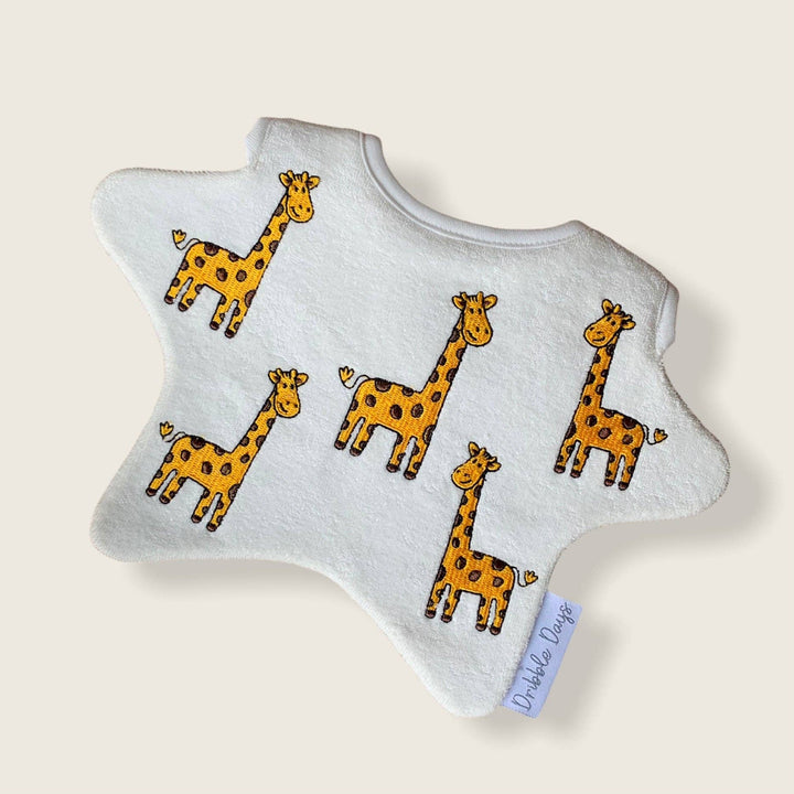 Cream Giraffe Baby Bib