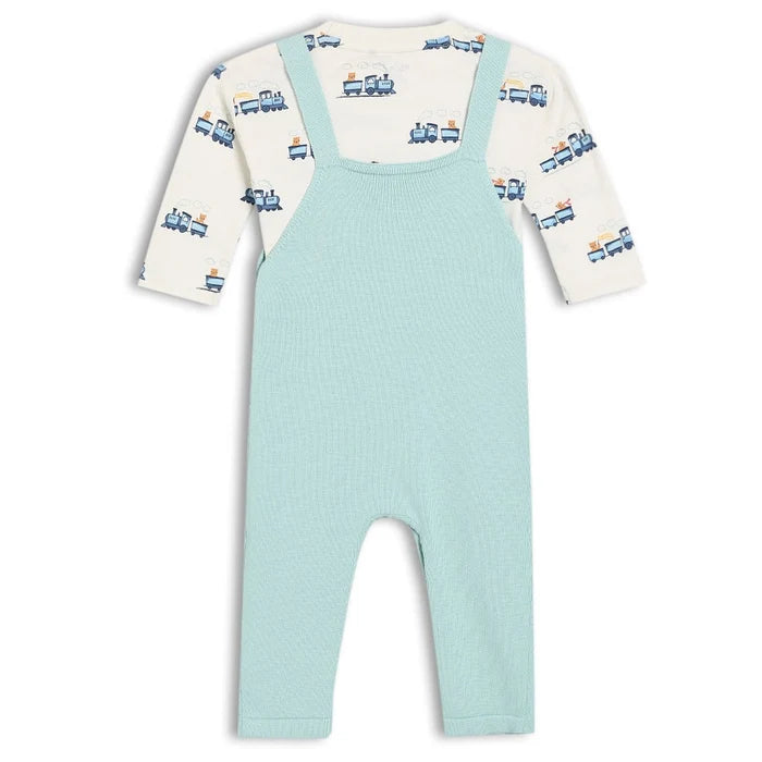 Baby Boys Knitted Dungaree 2pc Set