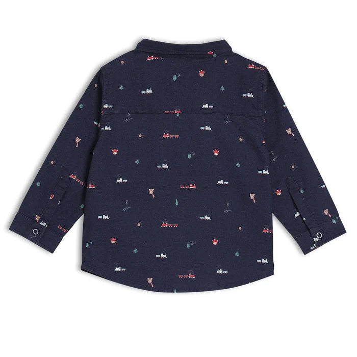 Baby Boys Train Printed Shirt