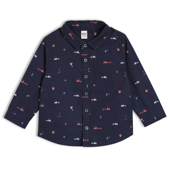 Baby Boys Train Printed Shirt