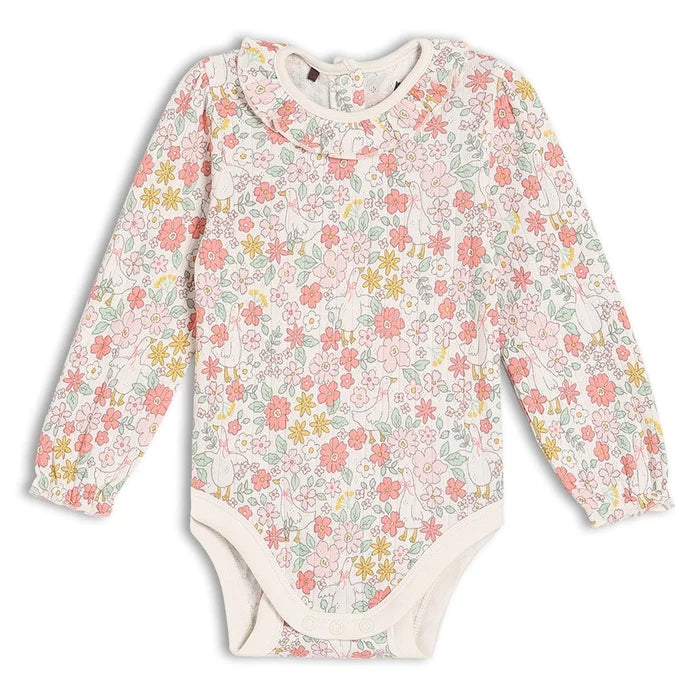 Baby girls 3pk floral printed bodysuits