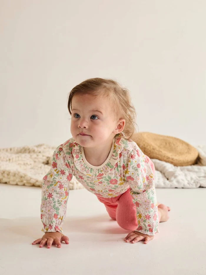 Baby girls 3pk floral printed bodysuits
