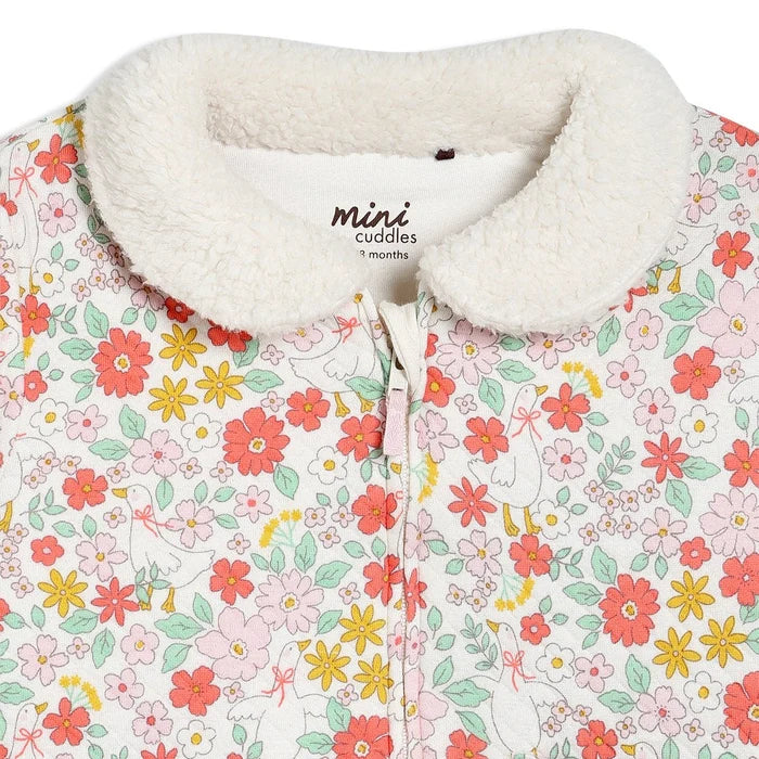 Baby girls floral printed jacket,multicolour