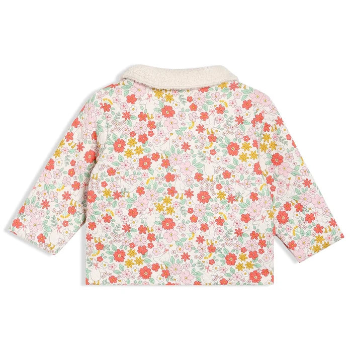 Baby girls floral printed jacket,multicolour
