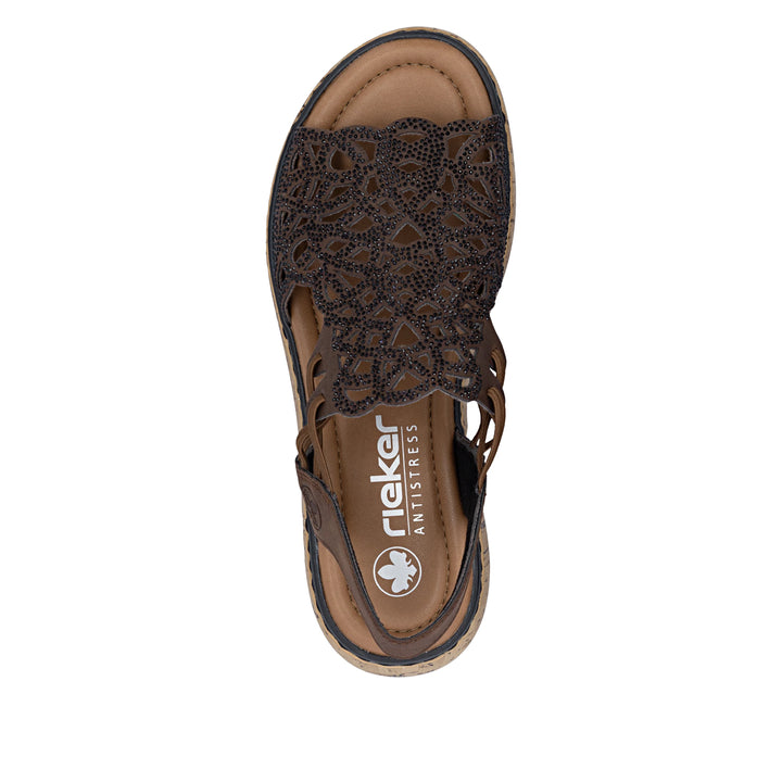 Brown Low Wedge Sandal