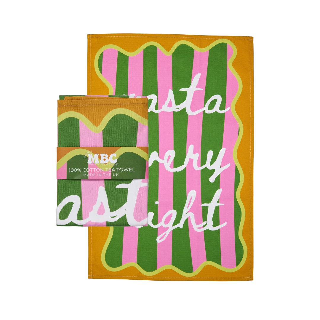 Pasta Every Night Tea Towel
