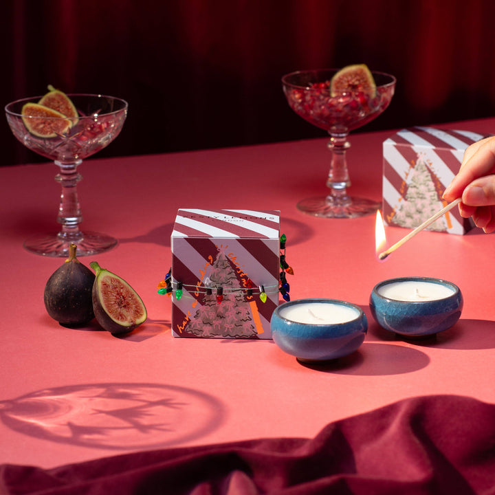 Sparkle Season: Cracking Christmas Tea Lights (Box of 2) - Fireside