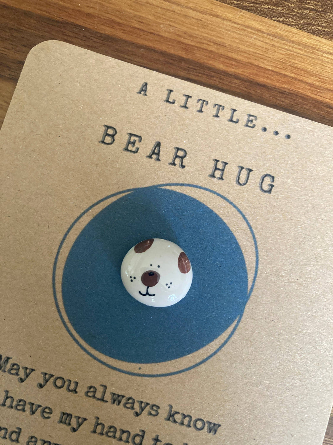 Pocket Bear Hug Comfort Stone - Thinking Of You Gift